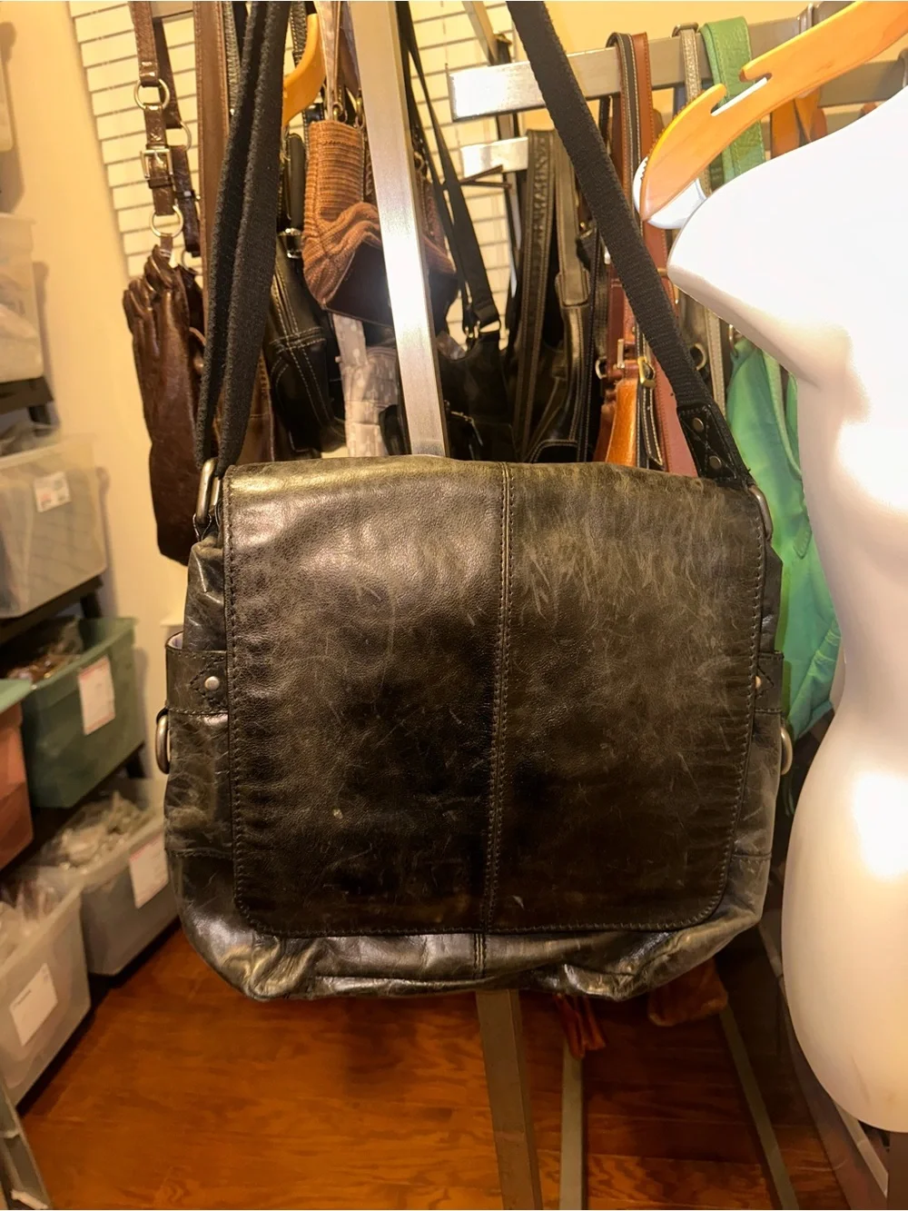 FOSSIL Vintage Computer Messenger Bag